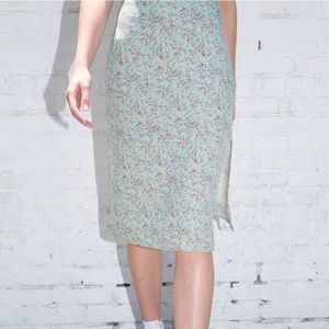 brandy melville john galt phoebe floral midi skirt